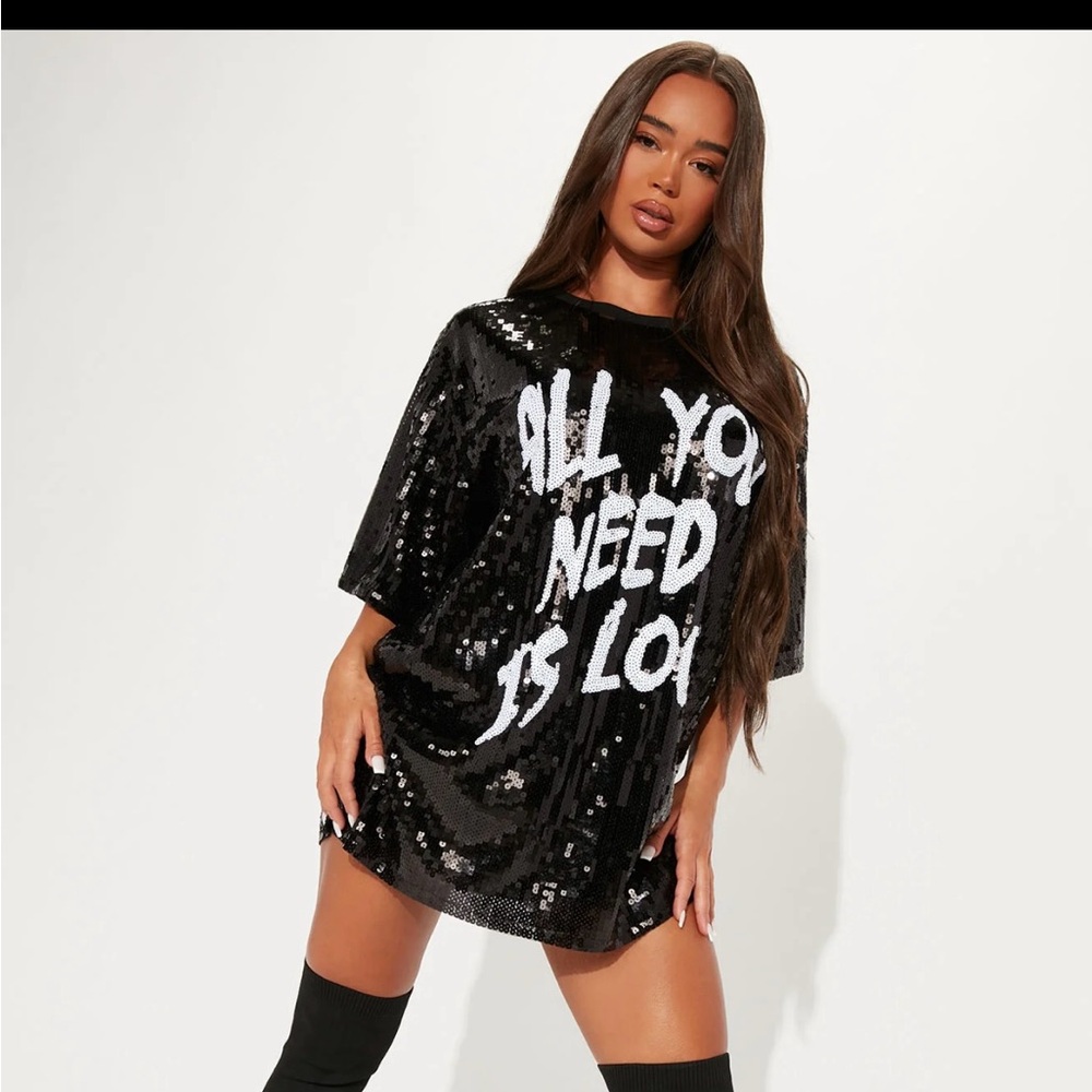 T-shirt Sequin Dress